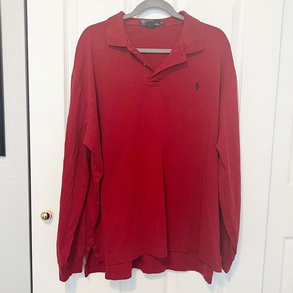 Polo Ralph Lauren Other - Polo Ralph Lauren Men’s Long Sleeve Maroon Polo Shirt Size XL